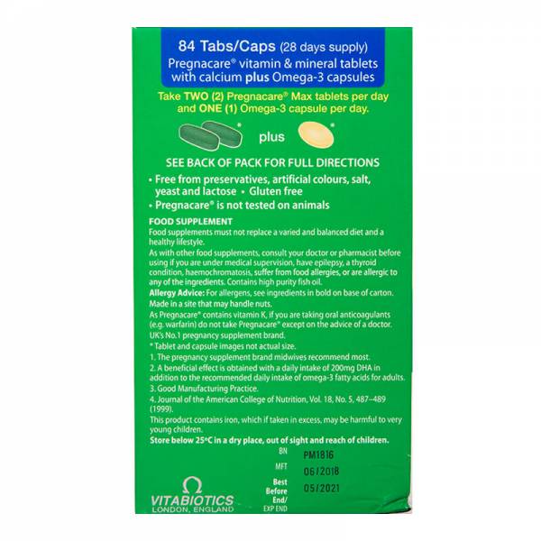 Pregnacare Max Tabs 84 Tabs Caps Kasha Kenyakasha Kenya