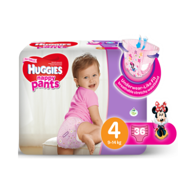 huggies gold pants size 4