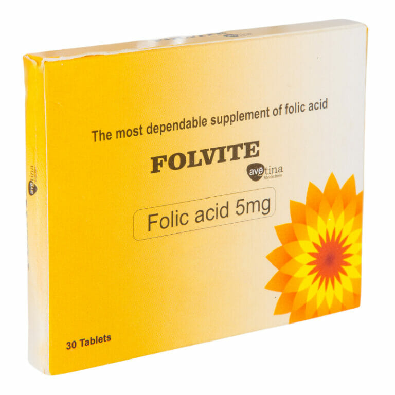 Folvite Folic Acid Tablets 5mg | Kasha KenyaKasha Kenya