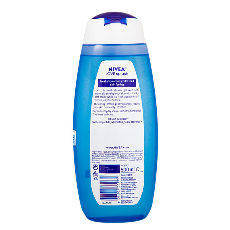 nivea love splash shower gel